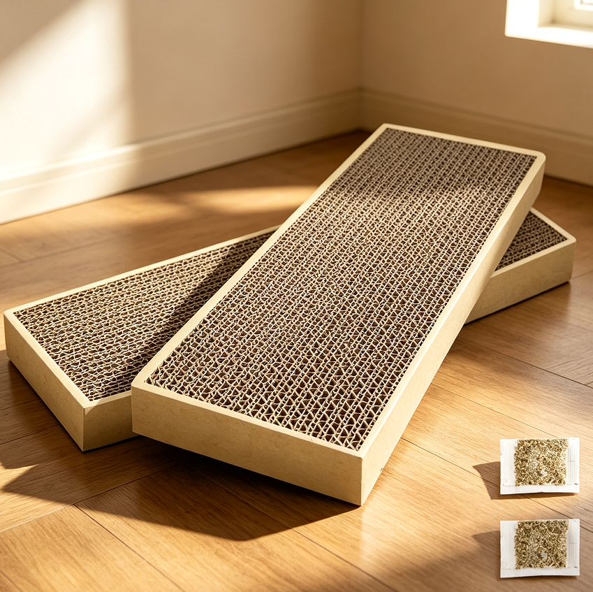 10 Splicing Double-Sided Cat Scratch Pad 2-Pack - Image 1