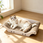 Large Curved Cat Scratcher Couch with Catnip