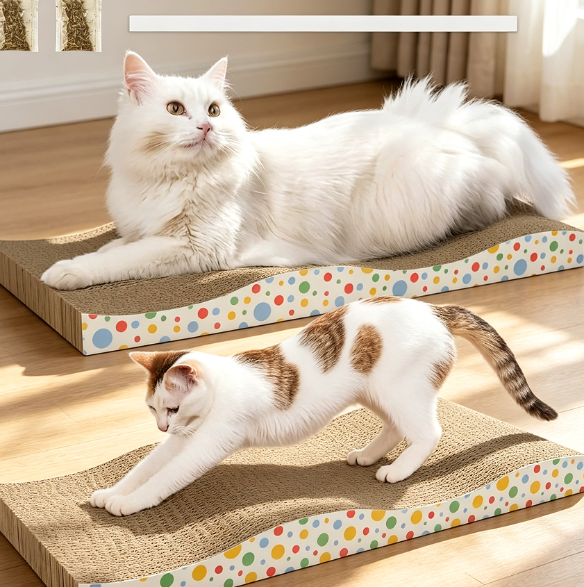 20 Large Wide Double-Sided Catnip Scratcher 2-Pack - Image 1