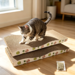 Double-Sided Catnip Cat Scratcher 2-Pack