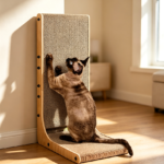 Large L-Shaped Vertical Cat Scratcher with Ball