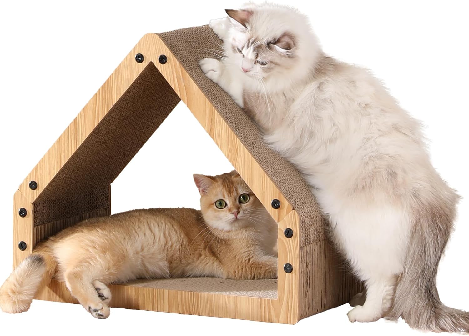 71YhNLD-aL._AC_SL1500_.jpg Cat Scratcher House with Bevelled Surface - Image 1