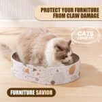Oval Sturdy Breathable Cat Scratch Pad - Image 2