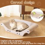 Large Curved Cat Scratcher Couch with Catnip - Image 2