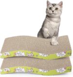 Curved Reversible Cat Lounger Scratcher 2-Pack